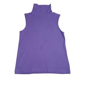 Christopher Banks Women's Purple Turtleneck Vest